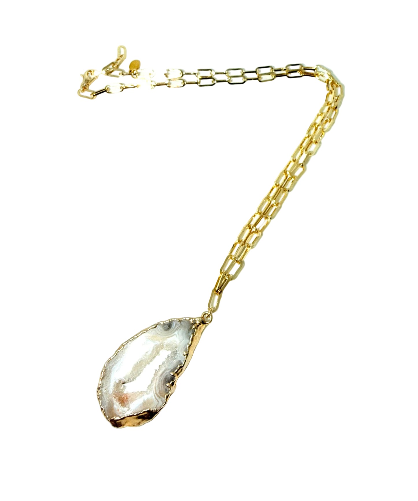 Gold Quartz Necklace