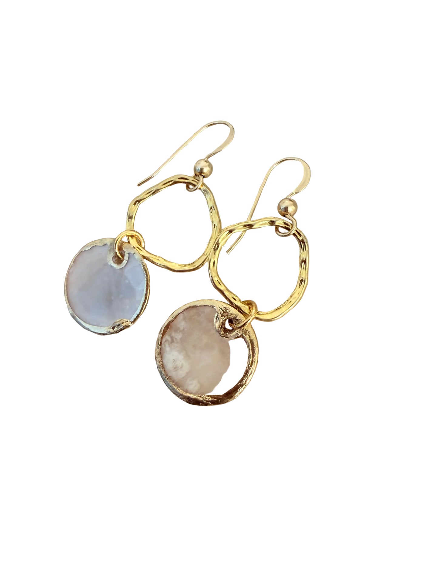 Simple Mother of Pearl Shell Earrings