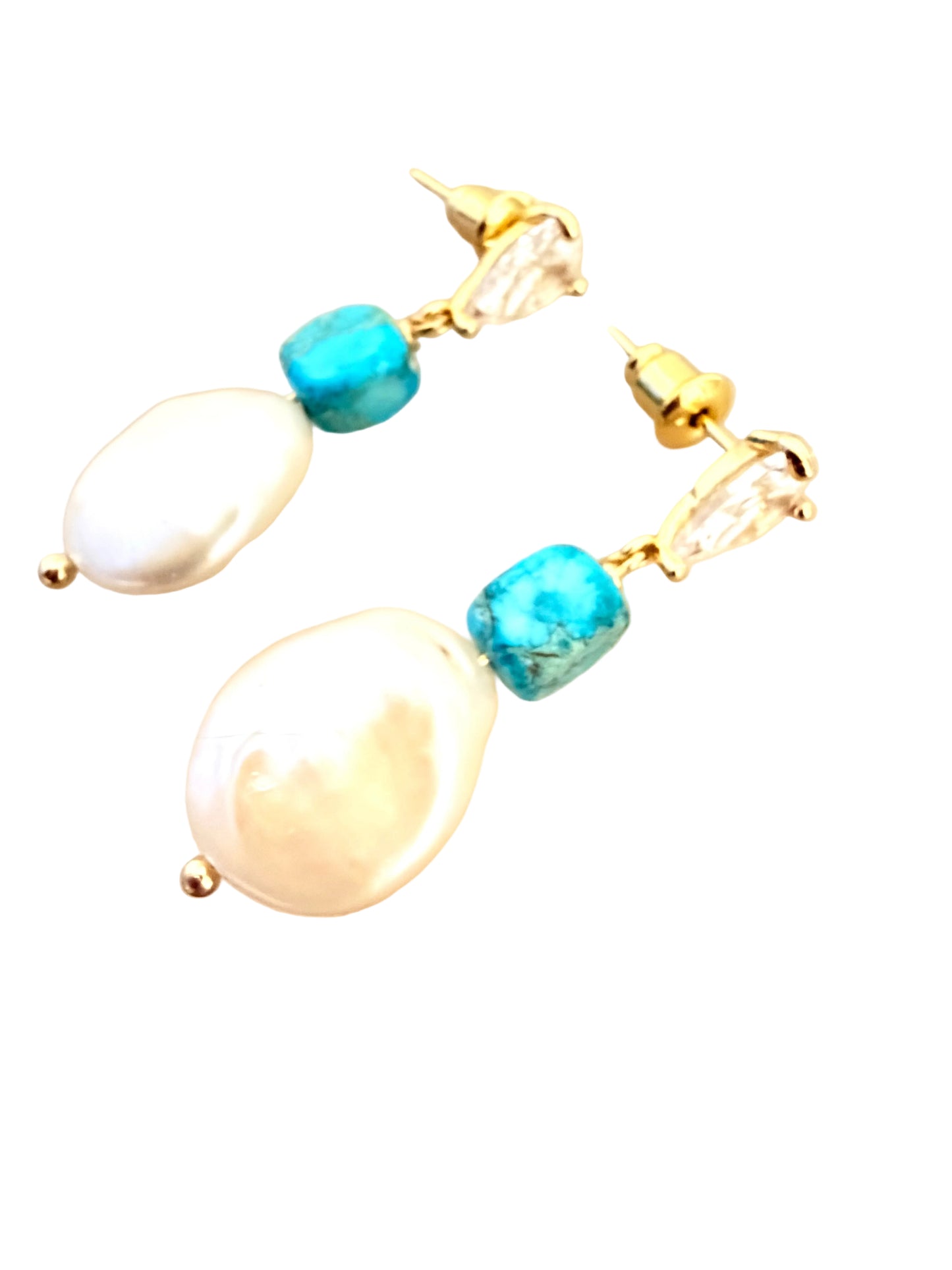 Rhinestone, Turquoise & Pearls