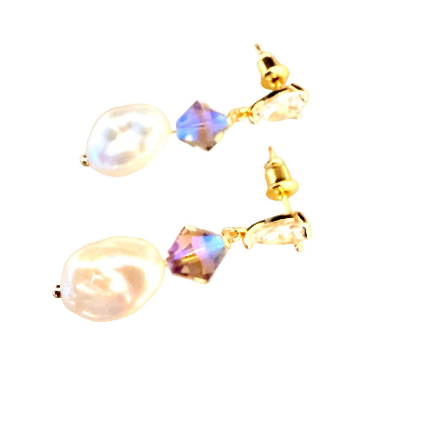 Swarovski Crystal Pearl Earrings