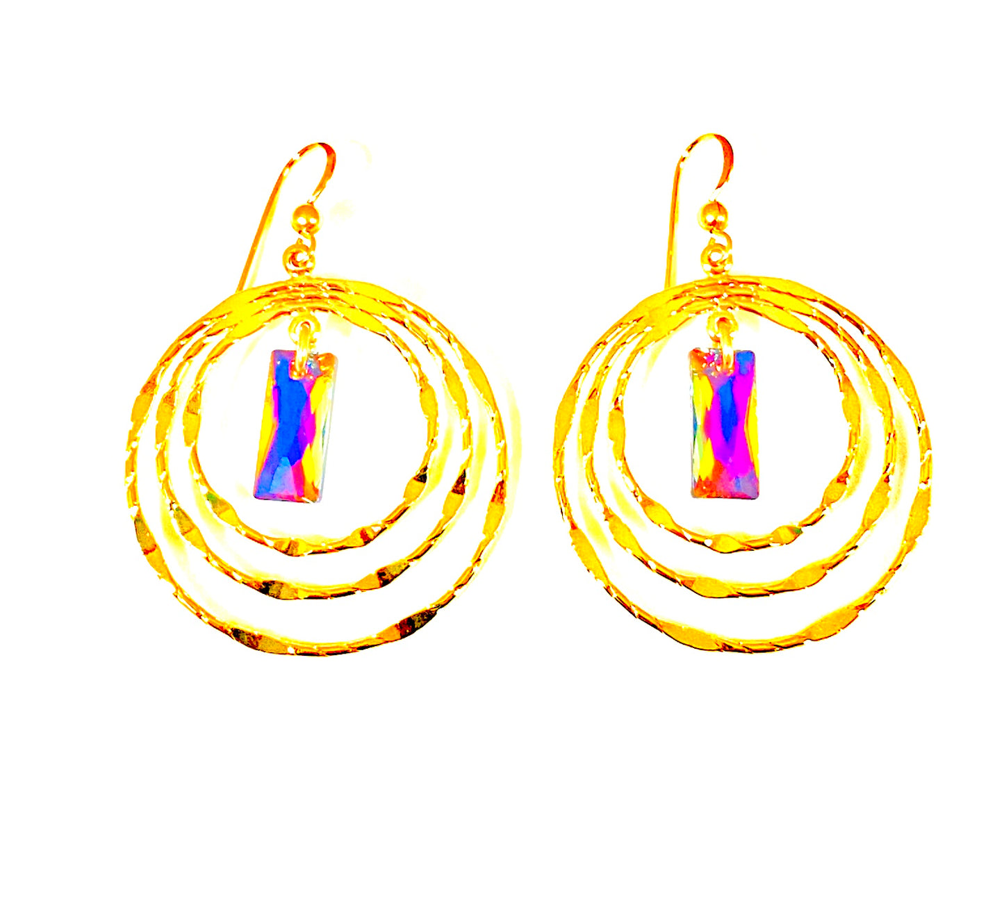 Triple Gold Earring