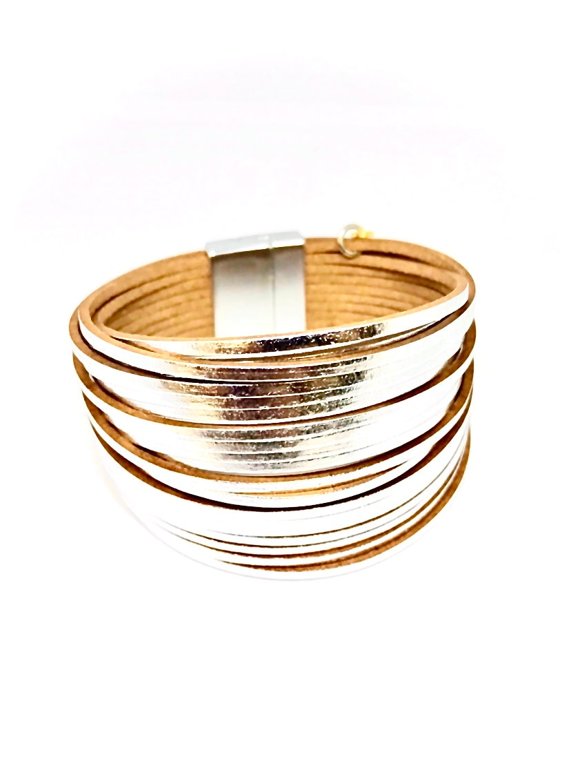 Leather Multi Strand Bracelet