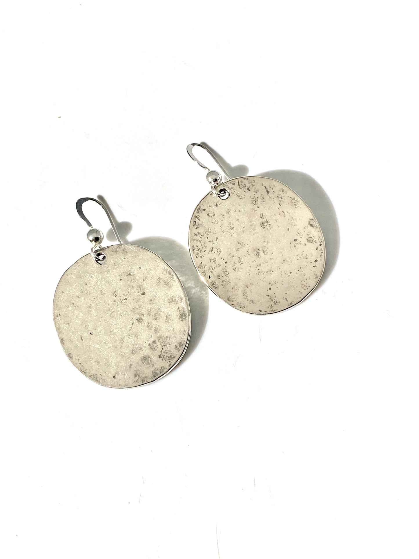 Small Sterling Silver Hammered Coin