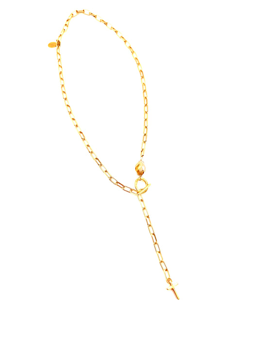 Newport Chain Cross Necklace