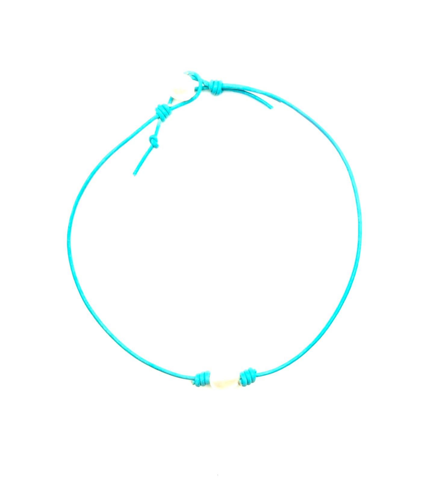 Pearl Leather Choker