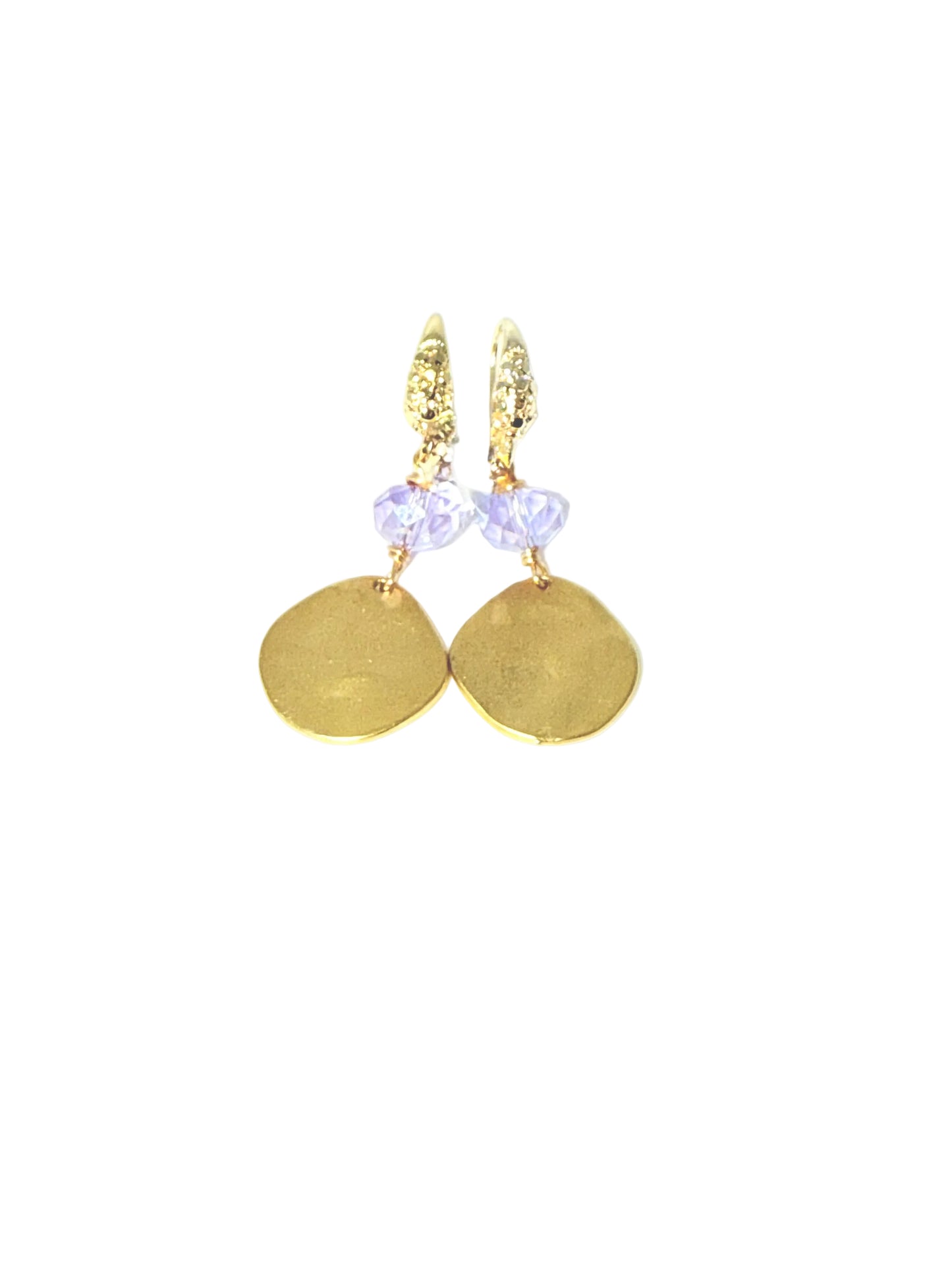 Lavender Gold Vermeil Earrings