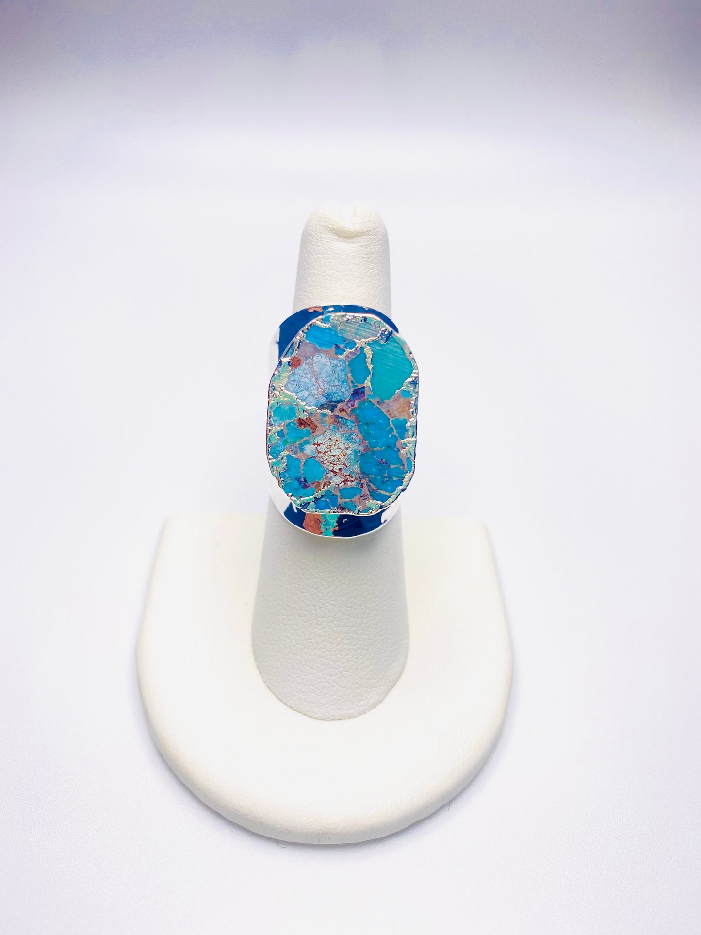 Natural Turquoise Silver Ring