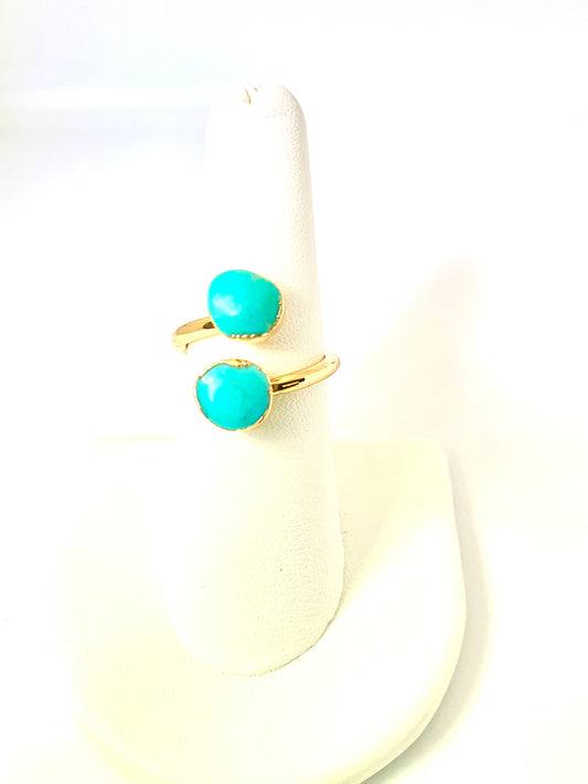 Double Turquoise Ring